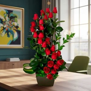 Los arreglos de rosas rojas elegantes son el detalle perfecto para expresar amor, pasión y admiración con estilo.
