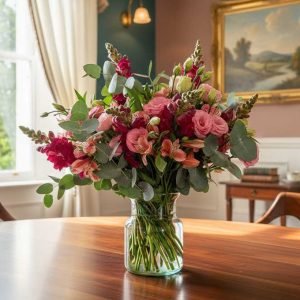Los arreglos florales modernos destacan por su estilo innovador, minimalista y lleno de elegancia. Diseñados con flores frescas de la más alta calidad, combinan colores, texturas y formas que reflejan las últimas tendencias en arte floral.