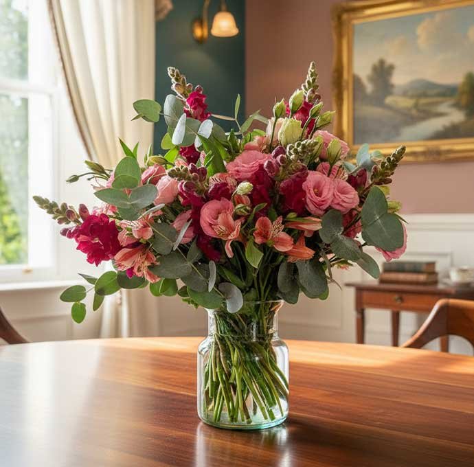 Los arreglos florales modernos destacan por su estilo innovador, minimalista y lleno de elegancia. Diseñados con flores frescas de la más alta calidad, combinan colores, texturas y formas que reflejan las últimas tendencias en arte floral.