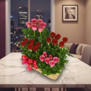 Las canastas rosas son un regalo elegante y lleno de encanto, ideal para sorprender en ocasiones especiales como cumpleaños, aniversarios, agradecimientos o celebraciones románticas.