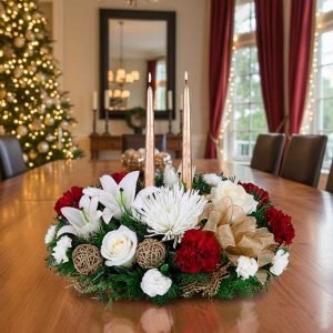 Los centros de mesa navideños 2025