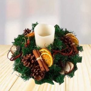 Los centros de mesa navideños deshidratados son la opción perfecta para quienes buscan decoración duradera, elegante y sin mantenimiento.