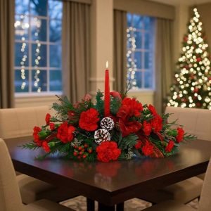 Los centros de mesa navideños económicos son la mejor opción para decorar tu hogar con estilo y calidez sin gastar de más.