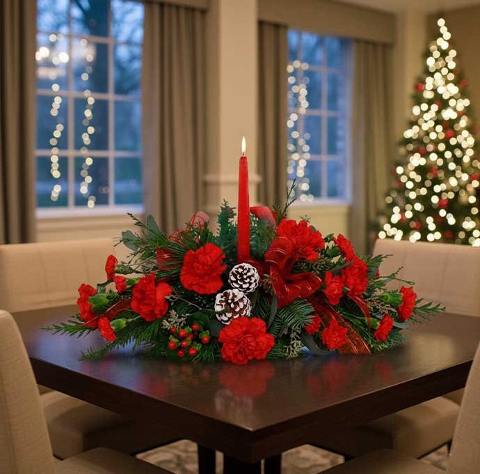 Los centros de mesa navideños económicos son la mejor opción para decorar tu hogar con estilo y calidez sin gastar de más.