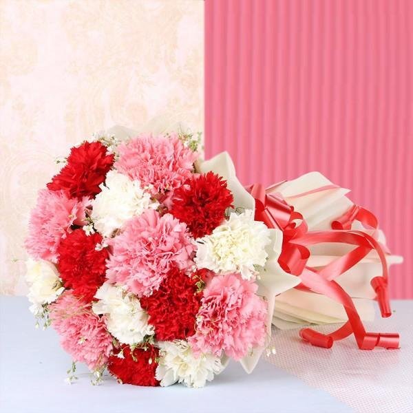 Ramos de claveles flores frescas y elegantes, ideales para regalar o decorar cualquier espacio con un toque de color y sofisticación.