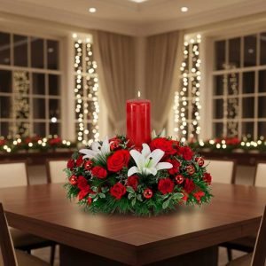 Elegantes Centros de Mesa Navideños