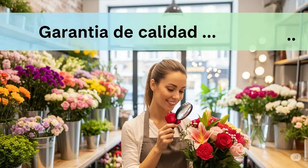 Garantia de calidad en floreria a domicilio, tu eres muy importante