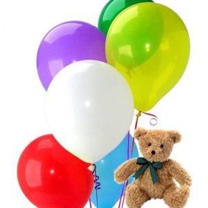 Globos de Helio Colores con Osito