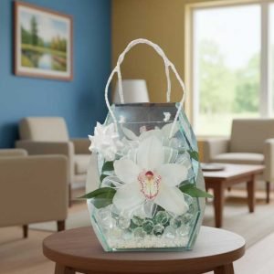 Arreglo de orquídea blanca elegante fresca y sofisticada, regalo exclusivo con envío express en CDMX