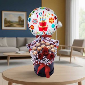 Sorprende a tu pareja con los más especiales regalos para novios con chocolates y rosas rojas, el detalle perfecto para expresar amor, pasión y ternura en cualquier ocasión.