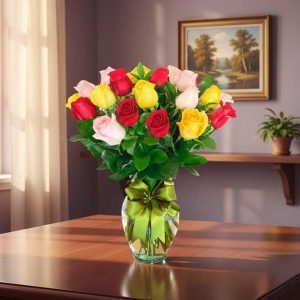 Las rosas de colores son el detalle perfecto para transmitir sentimientos únicos. Cada tono tiene un significado especial: las rosas rojas expresan amor y pasión, las rosas amarillas simbolizan amistad y alegría, las rosas rosadas reflejan ternura y agradecimiento, mientras que las rosas blancas representan pureza y paz.