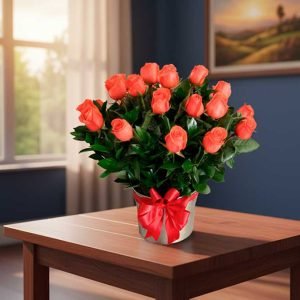Las rosas salmón son un detalle único que transmite entusiasmo, alegría y gratitud, convirtiéndose en el regalo perfecto para celebrar cumpleaños, aniversarios, logros o simplemente para sorprender a alguien especial.
