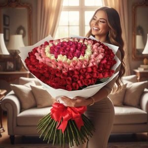 Sorprende con un ramo de 200 rosas de colores, un detalle exclusivo que expresa grandeza, alegría y amor infinito. 🌹🌈 Cada rosa fresca es seleccionada con cuidado para garantizar calidad premium, frescura y una presentación impactante, ideal para aniversarios, cumpleaños, pedidas o momentos inolvidables.