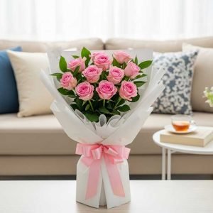 El ramo de rosas rosas es un detalle lleno de ternura, romanticismo y delicadeza, ideal para expresar cariño, gratitud o amor sincero.