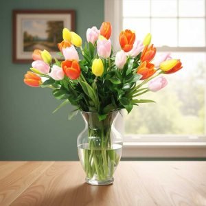 Disponemos de tulipanes precio bajo en una amplia gama de colores: rojos, rosas, amarillos, naranjas, blancos y combinados, ideales para transmitir emociones únicas. Cada ramo es elaborado por floristas expertos que cuidan la frescura y presentación.